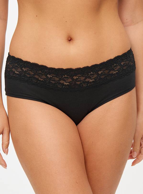 Monochrome Comfort Lace Knicker Shorts 5 Pack 18